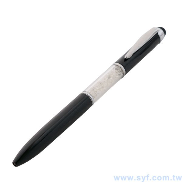 水晶電容觸控筆-金屬廣告禮品筆-多功能觸控廣告原子筆-兩種款式可選-採購批發贈品筆